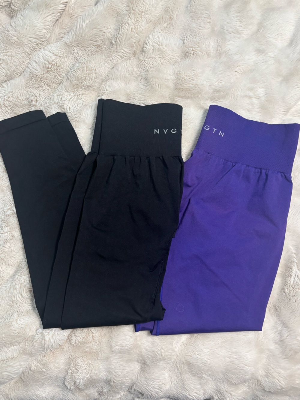 NVGTN Purple & Black Leggings